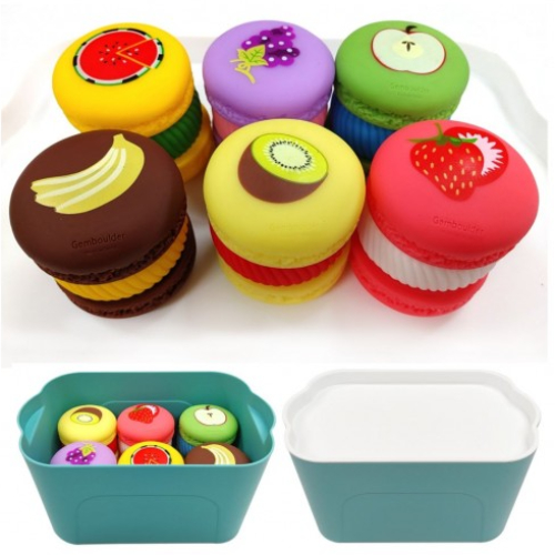 소프트 자석 과일 마카롱 6종(18pcs)